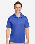 Team 365 TT51H Men's Zone Sonic Heather Performance Polo - Sport Royal Heather - model front