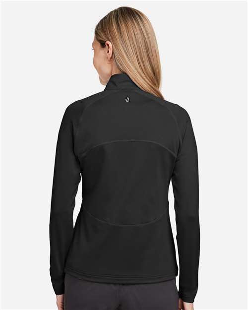 Swannies SWF400L Women's Cora Full-Zip Jacket - Black - model back