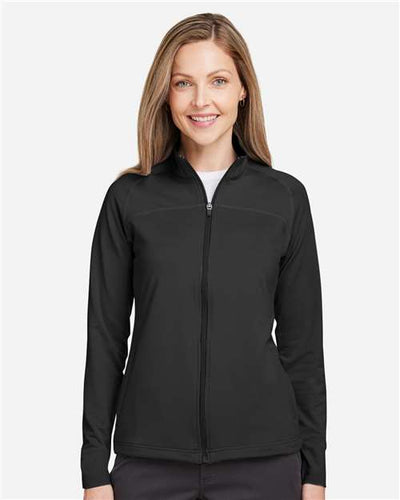 Swannies SWF400L Women's Cora Full-Zip Jacket - Black - model front