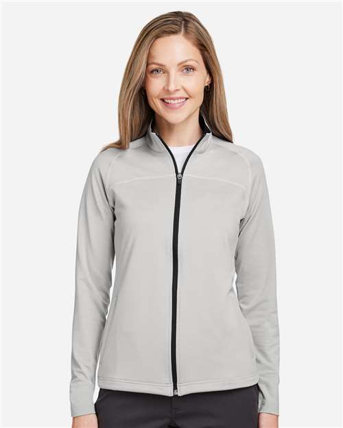 Swannies SWF400L Women's Cora Full-Zip Jacket - Glacier - model front