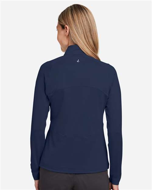 Swannies SWF400L Women's Cora Full-Zip Jacket - Navy - model back