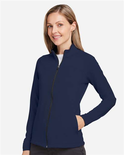Swannies SWF400L Women's Cora Full-Zip Jacket - Navy - model side