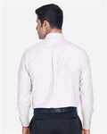 Harriton M600 Men's Oxford Shirt - White - model back