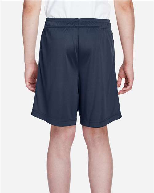 Team 365 TT11SHY Youth Zone Performance Shorts - Sport Dark Navy - model back