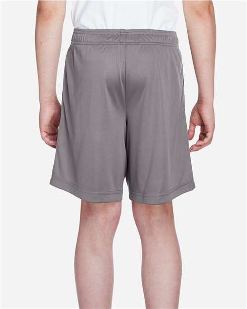 Team 365 TT11SHY Youth Zone Performance Shorts - Sport Graphite - model back