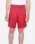 Team 365 TT11SHY Youth Zone Performance Shorts - Sport Red - model front