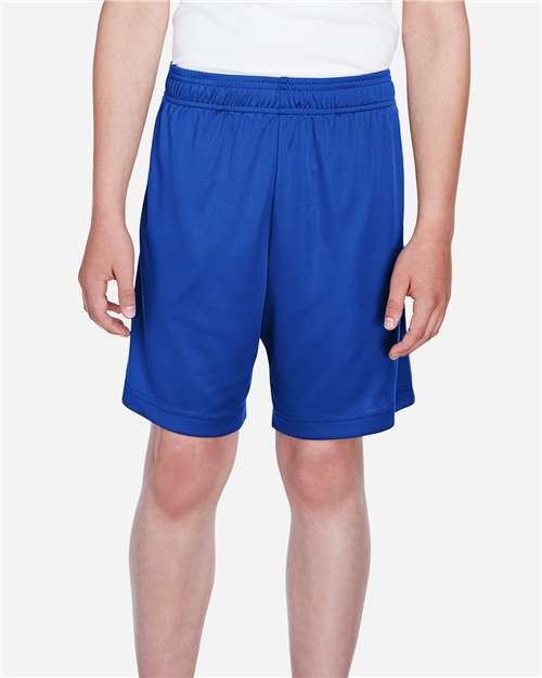 Team 365 TT11SHY Youth Zone Performance Shorts - Sport Royal - model front