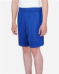 Team 365 TT11SHY Youth Zone Performance Shorts - Sport Royal - model side