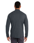 Swannies SWE500 Men's Emery Quarter-Zip Pullover - Black Heather - model back
