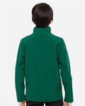 Team 365 TT80Y Youth Leader Soft Shell Jacket - Sport Forest - model back