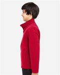 Team 365 TT80Y Youth Leader Soft Shell Jacket - Sport Red - model side