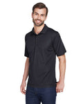 UltraClub 8210 Cool & Dry Mesh Piqué Polo - Black - model side