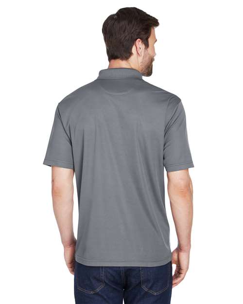 UltraClub 8210 Cool & Dry Mesh Piqué Polo - Charcoal - model back