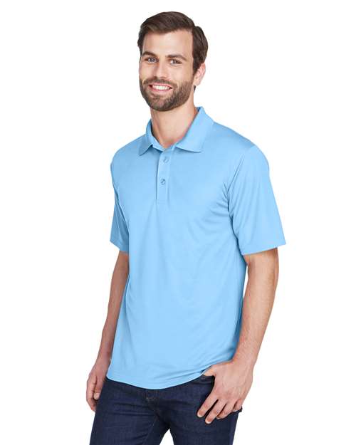 UltraClub 8210 Cool & Dry Mesh Piqué Polo - Columbia Blue - model side