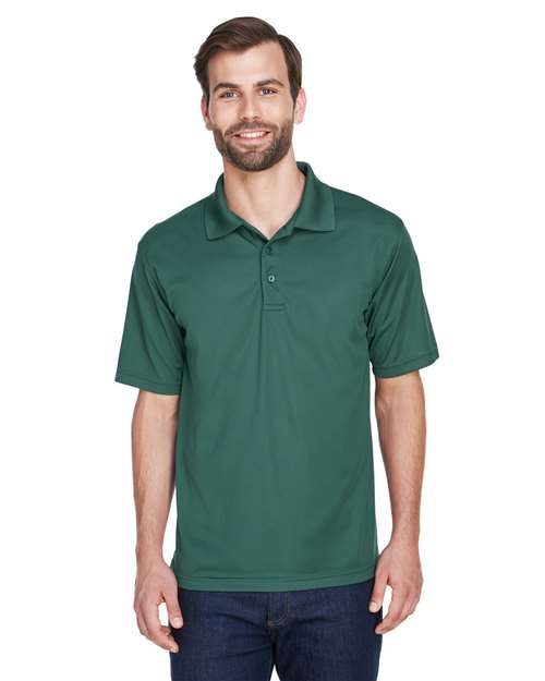 UltraClub 8210 Cool & Dry Mesh Piqué Polo - Forest Green - model front