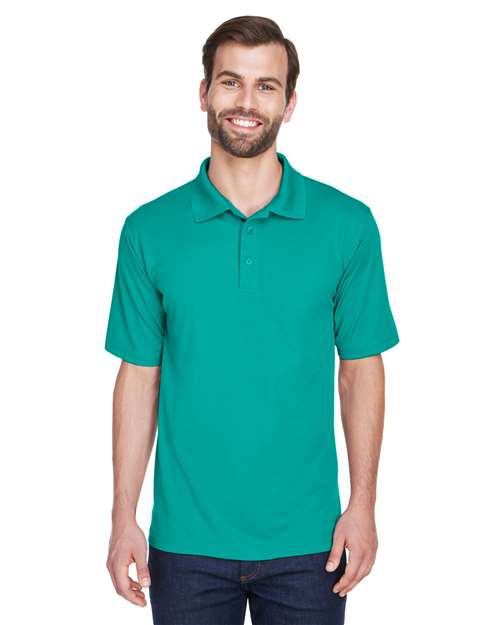 UltraClub 8210 Cool & Dry Mesh Piqué Polo - Jade - model front