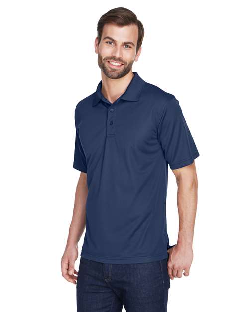 UltraClub 8210 Cool & Dry Mesh Piqué Polo - Navy - model side