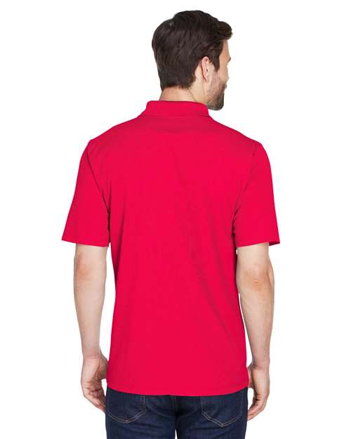 UltraClub 8210 Cool & Dry Mesh Piqué Polo - Red - model back