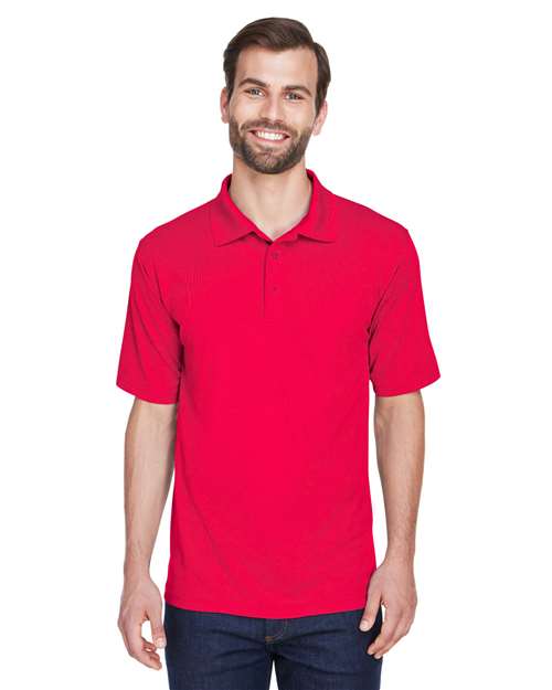 UltraClub 8210 Cool & Dry Mesh Piqué Polo - Red - model front