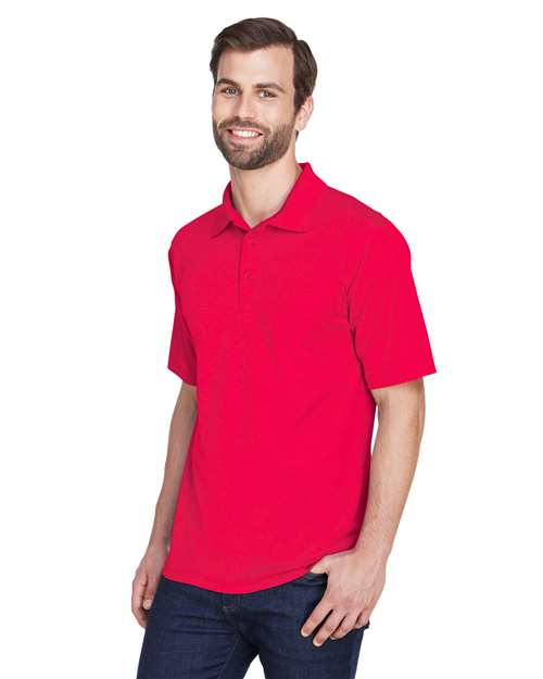 UltraClub 8210 Cool & Dry Mesh Piqué Polo - Red - model side
