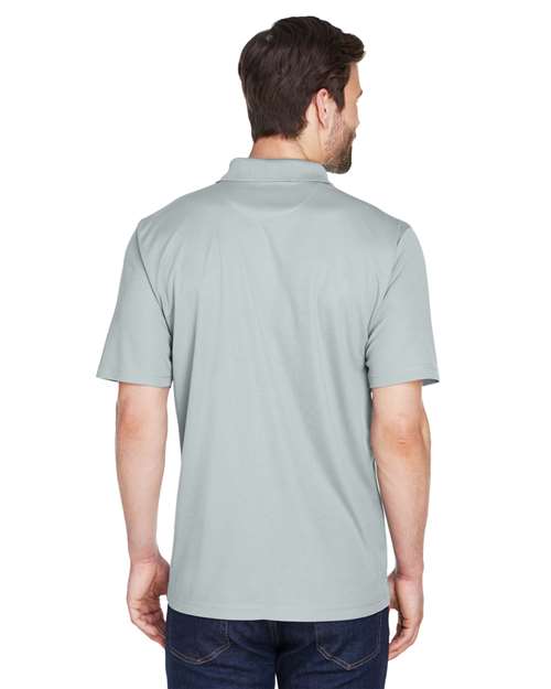 UltraClub 8210 Cool & Dry Mesh Piqué Polo - Silver - model back
