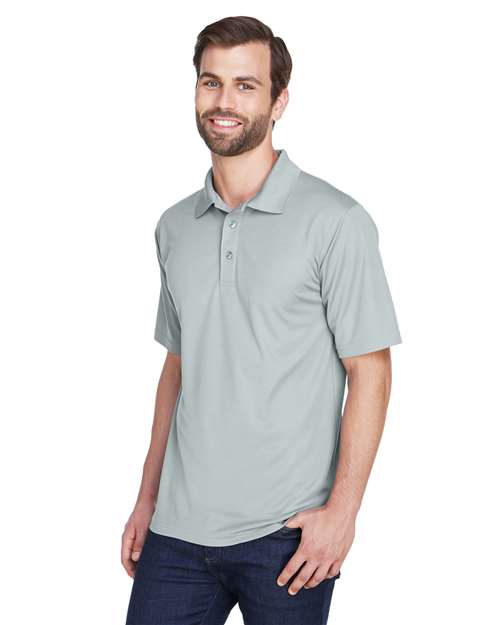 UltraClub 8210 Cool & Dry Mesh Piqué Polo - Silver - model side