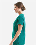 Onna NN310 Women's Invincible V-Neck Stretch Scrub Top - Clean Green - model side