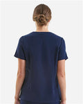Onna NN310 Women's Invincible V-Neck Stretch Scrub Top - Navy - model back