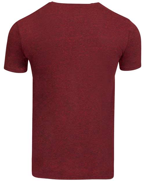 Threadfast Apparel 102A Triblend T-Shirt - Cardinal Black Triblend - back