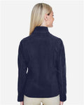 North End 78172 Women's Voyage Fleece Jacket - Classic Navy - model back