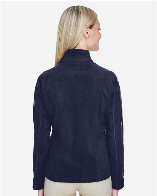 North End 78172 Women's Voyage Fleece Jacket - Classic Navy - model back