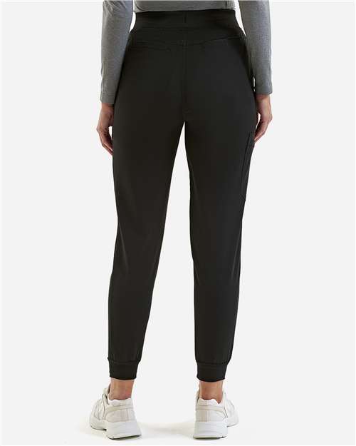 Onna NN610 Women's Energized Stretch Jogger Scrub Pants - Black - model back