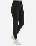 Onna NN610 Women's Energized Stretch Jogger Scrub Pants - Black - model side