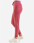 Onna NN610 Women's Energized Stretch Jogger Scrub Pants - Calm Pink - model side