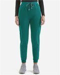 Onna NN610 Women's Energized Stretch Jogger Scrub Pants - Clean Green - model front