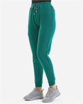 Onna NN610 Women's Energized Stretch Jogger Scrub Pants - Clean Green - model side