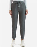 Onna NN610 Women's Energized Stretch Jogger Scrub Pants - Dynamo Grey - model front
