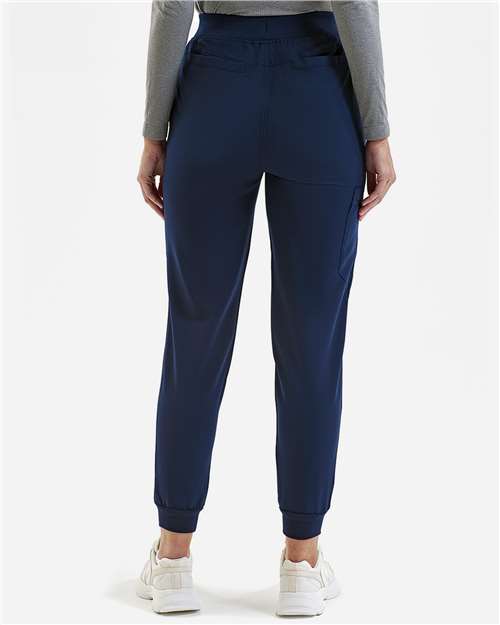 Onna NN610 Women's Energized Stretch Jogger Scrub Pants - Navy - model back
