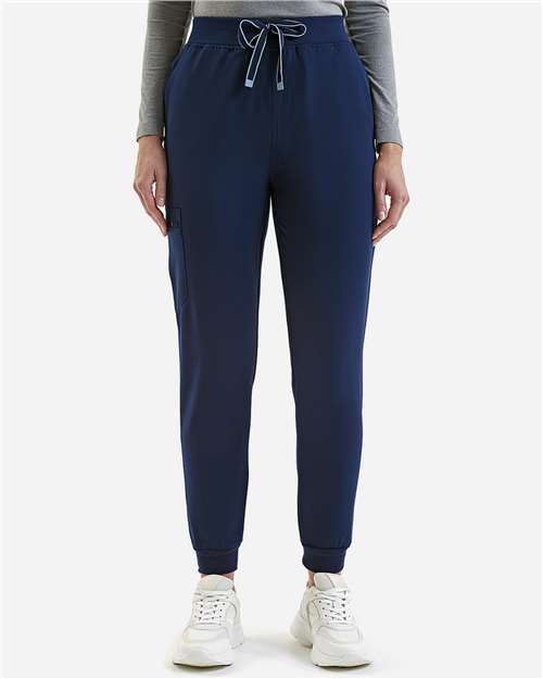 Onna NN610 Women's Energized Stretch Jogger Scrub Pants - Navy - model front