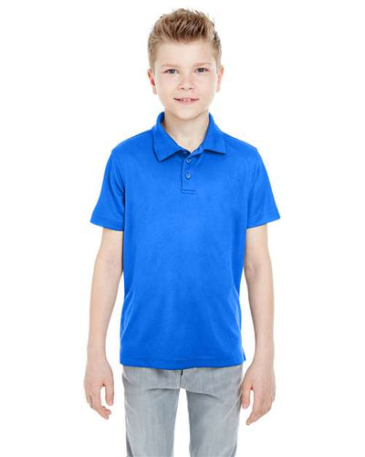 UltraClub 8210Y Youth Cool & Dry Mesh Piqué Polo - Royal - model front