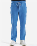 Onna NN500 Men's Relentless Stretch Cargo Scrub Pants - Ceil Blue - model front