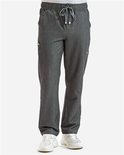 Onna NN500 Men's Relentless Stretch Cargo Scrub Pants - Dynamo Grey - model front
