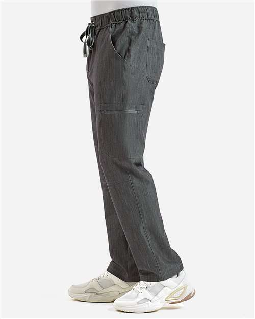 Onna NN500 Men's Relentless Stretch Cargo Scrub Pants - Dynamo Grey - model side