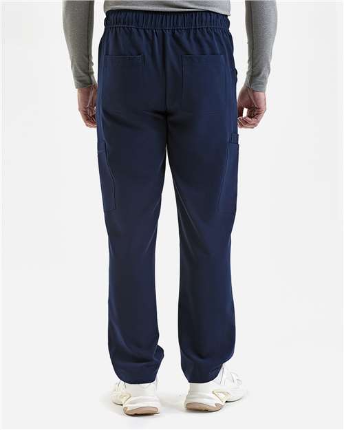 Onna NN500 Men's Relentless Stretch Cargo Scrub Pants - Navy - model back