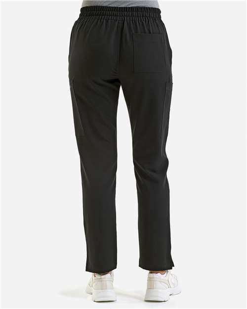 Onna NN600 Women's Relentless Stretch Cargo Scrub Pants - Black - model back