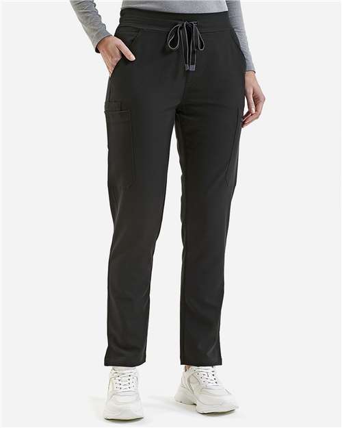 Onna NN600 Women's Relentless Stretch Cargo Scrub Pants - Black - model front