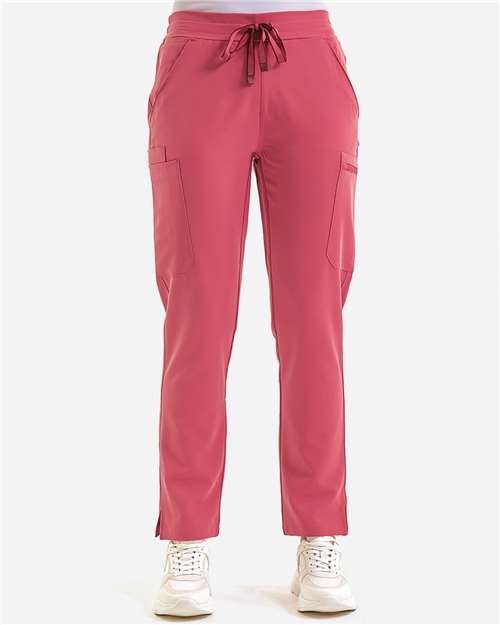 Onna NN600 Women's Relentless Stretch Cargo Scrub Pants - Calm Pink - model front