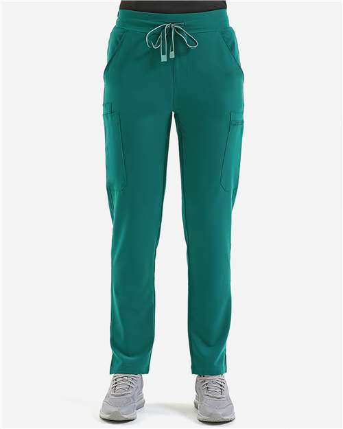 Onna NN600 Women's Relentless Stretch Cargo Scrub Pants - Clean Green - model front