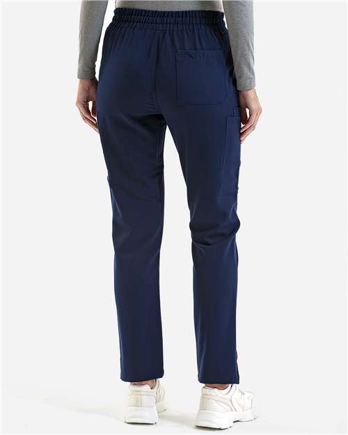 Onna NN600 Women's Relentless Stretch Cargo Scrub Pants - Navy - model back