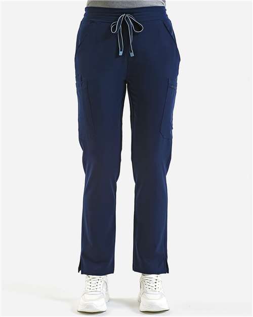 Onna NN600 Women's Relentless Stretch Cargo Scrub Pants - Navy - model front